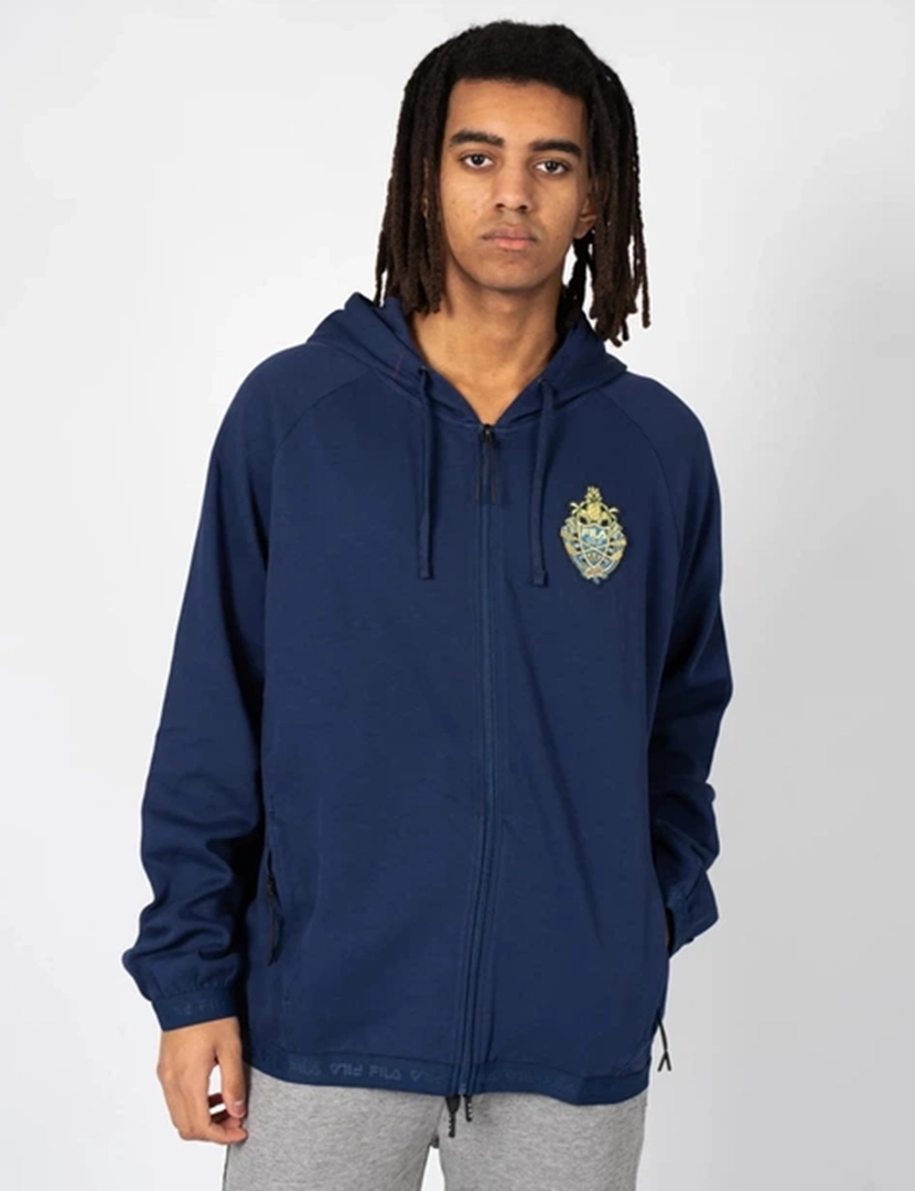 Sweatshirt com fecho Trassmen Azul