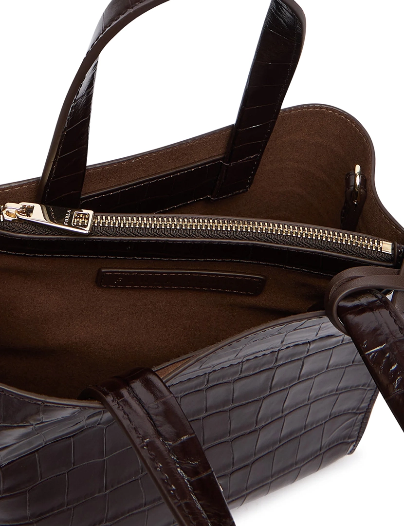 Divide It Mini Tote Bag, Brown