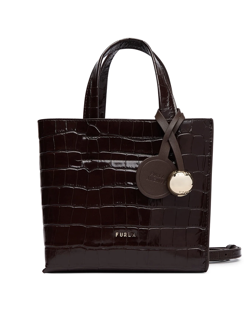 Divide It Mini Tote Bag, Brown