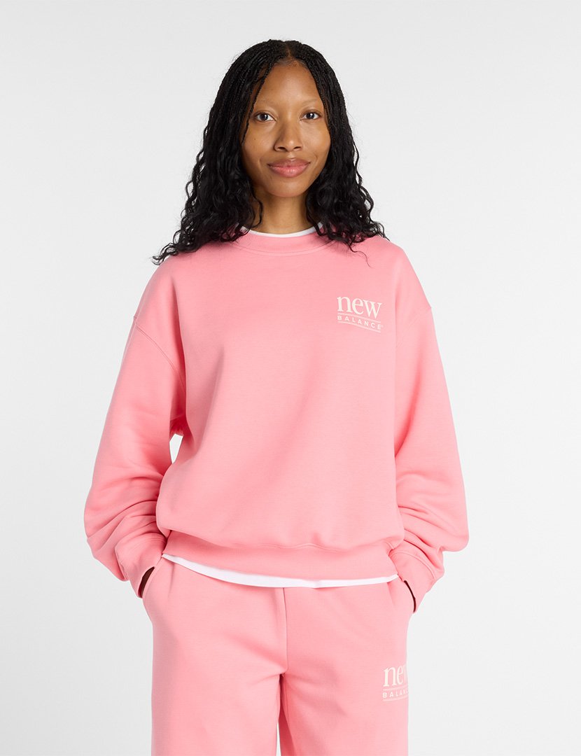 Sweatshirt Reimagined Fleece Crew Rosa