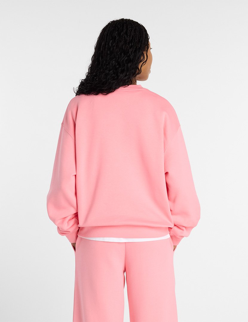 Sweatshirt Reimagined Fleece Crew Rosa