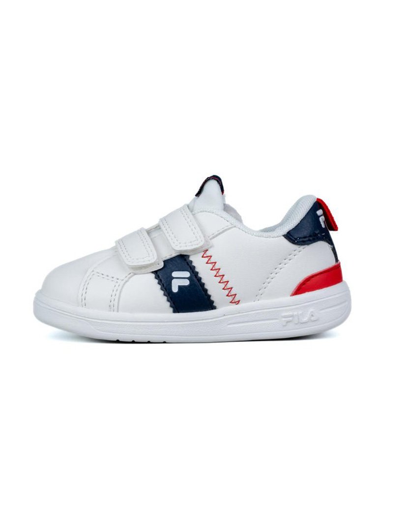 Ténis Crosscourt Line Velcro Baby White-Navy