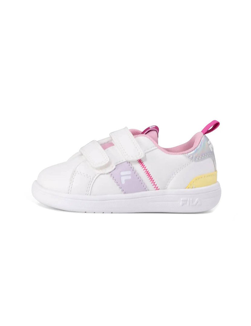 Ténis Crosscourt Line Velcro Baby White-Orchid Hush