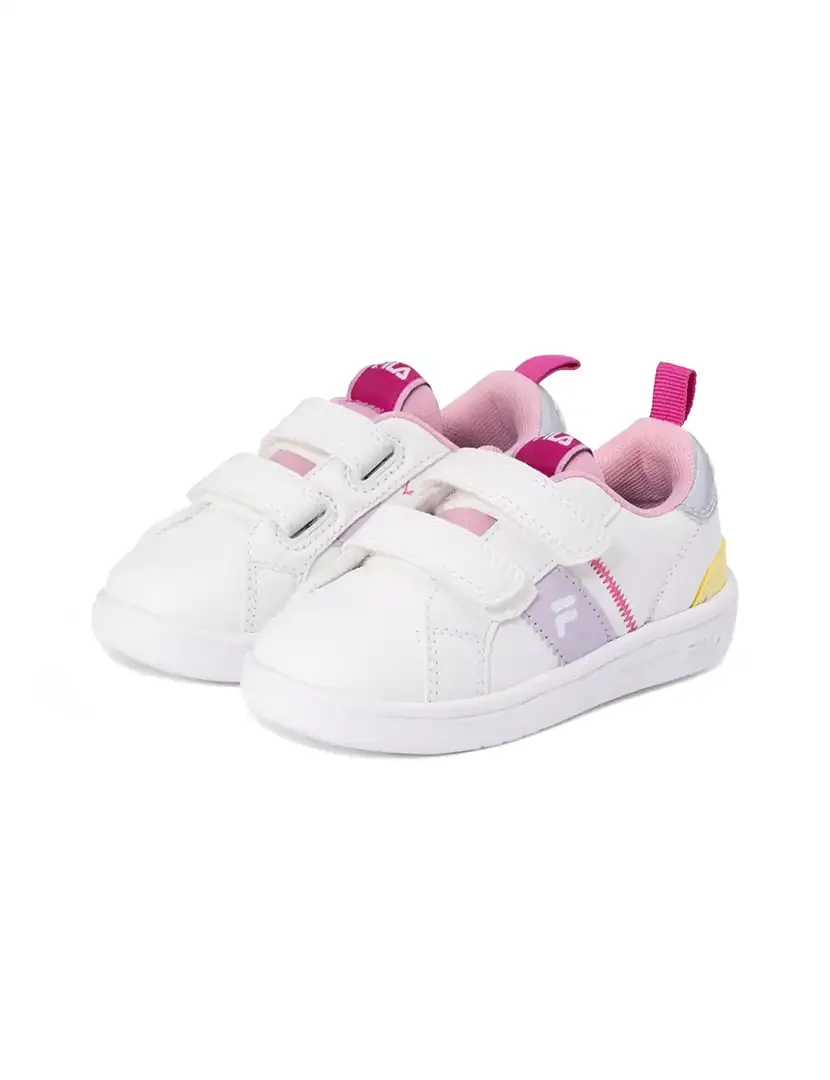 Ténis Crosscourt Line Velcro Baby White-Orchid Hush