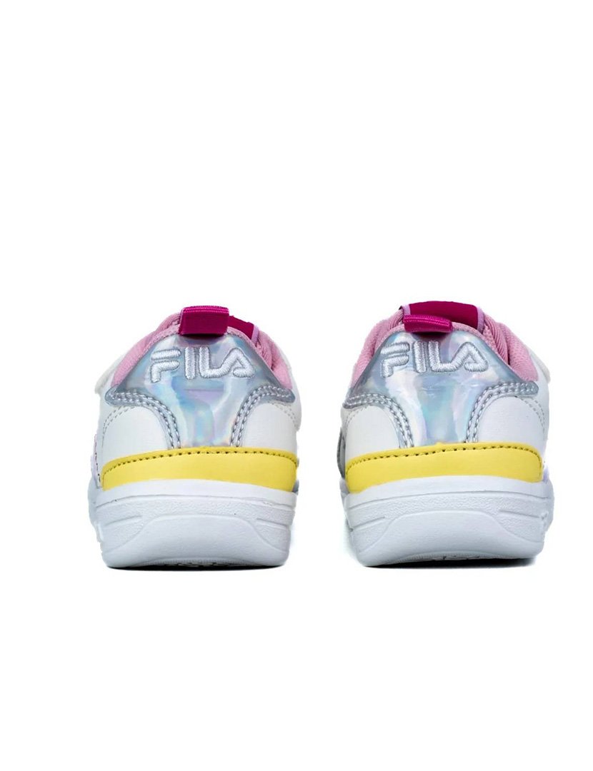 Ténis Crosscourt Line Velcro Baby White-Orchid Hush