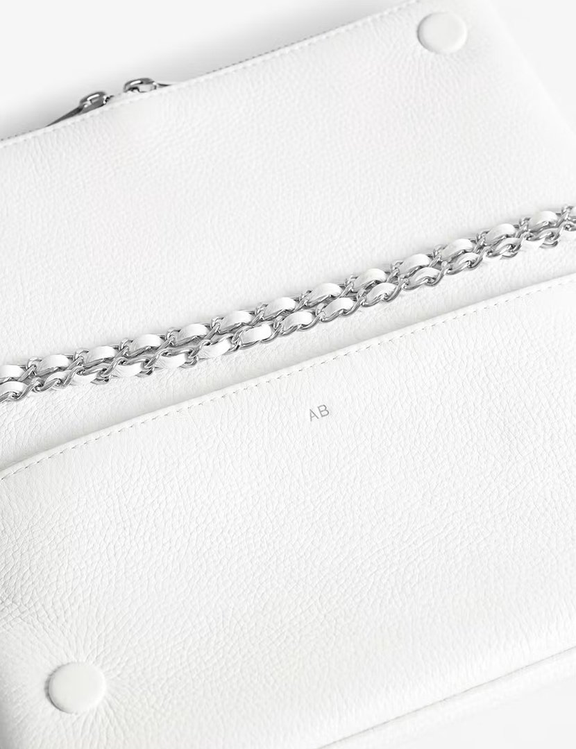 Rock Grained Leather White