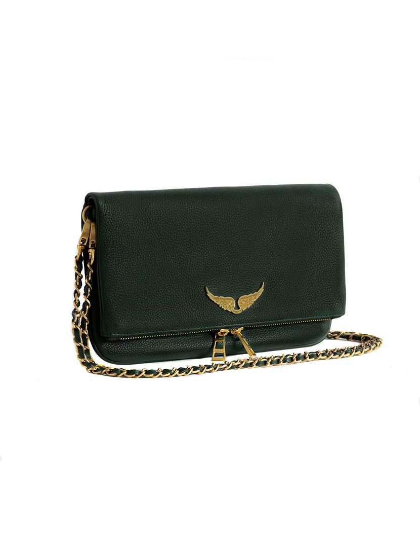 Rock Grained Leather Green