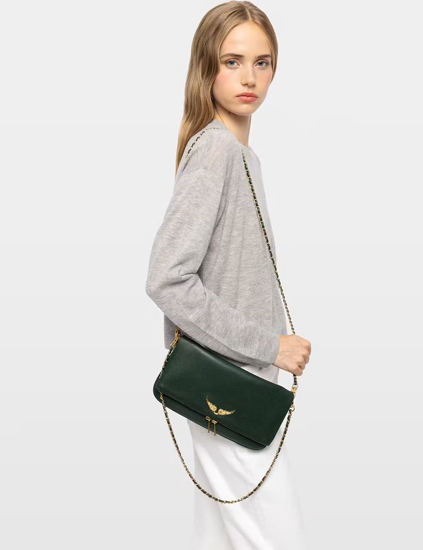 Rock Grained Leather Green