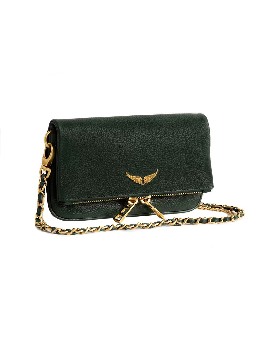 Rock Nano Grained Leather Green
