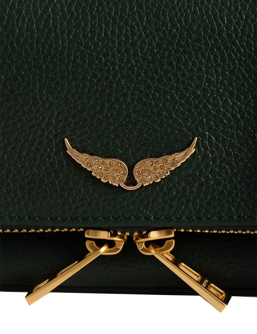 Rock Nano Grained Leather Green