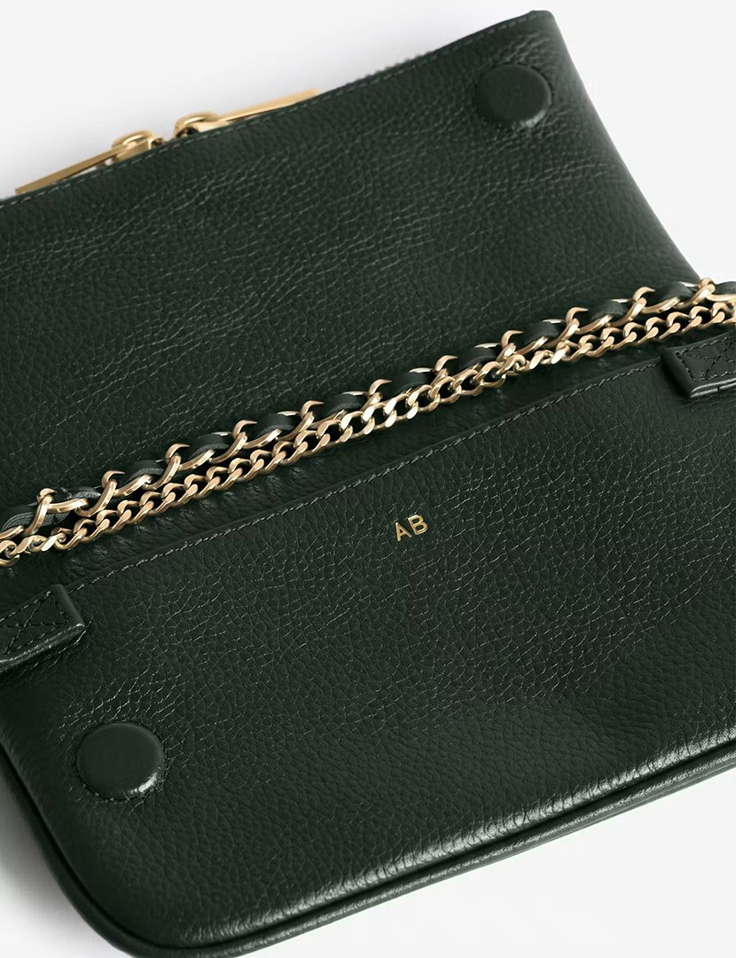 Rock Nano Grained Leather Green