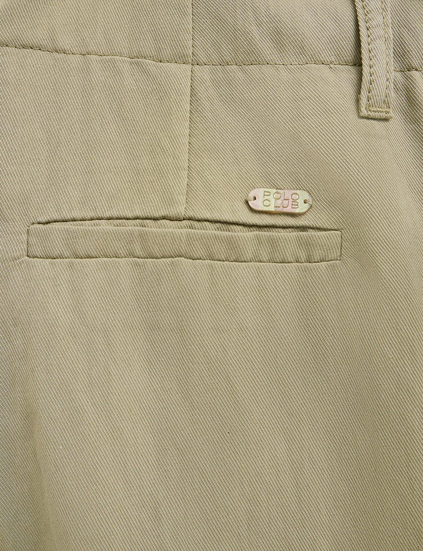 Pantalones Beiges de Corte Regular