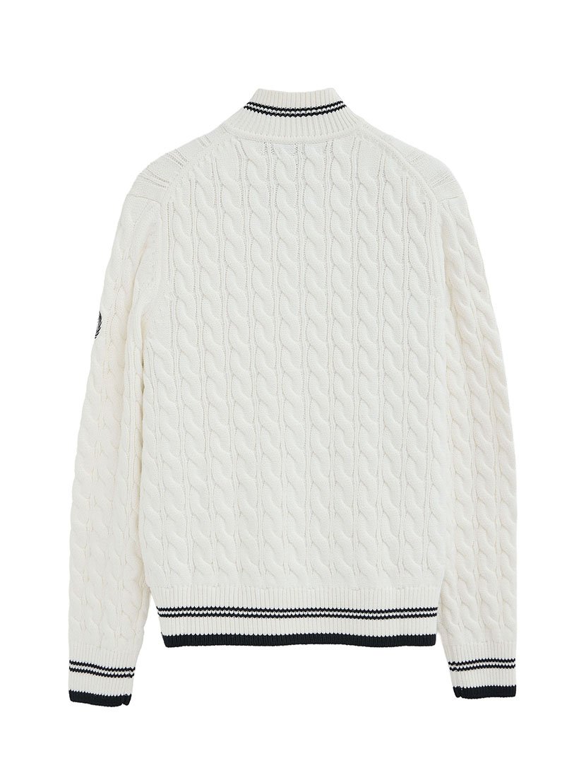 Cardigan emblema náutico GG5 Bege