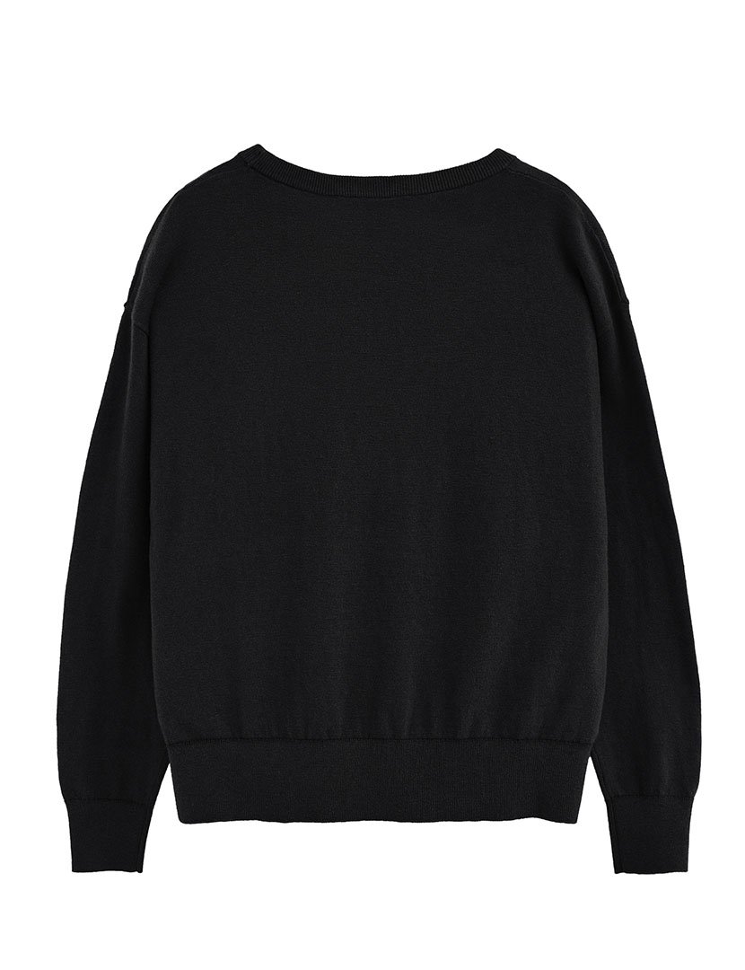 Camisola de lã GG12 Preto