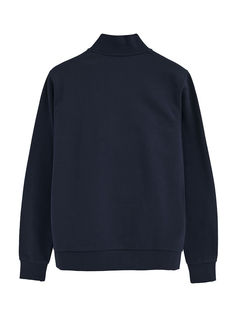 Sweatshirt com meio fecho regular fit Azul Marinho