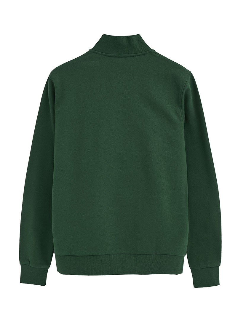 Sweatshirt com meio fecho regular fit Verde