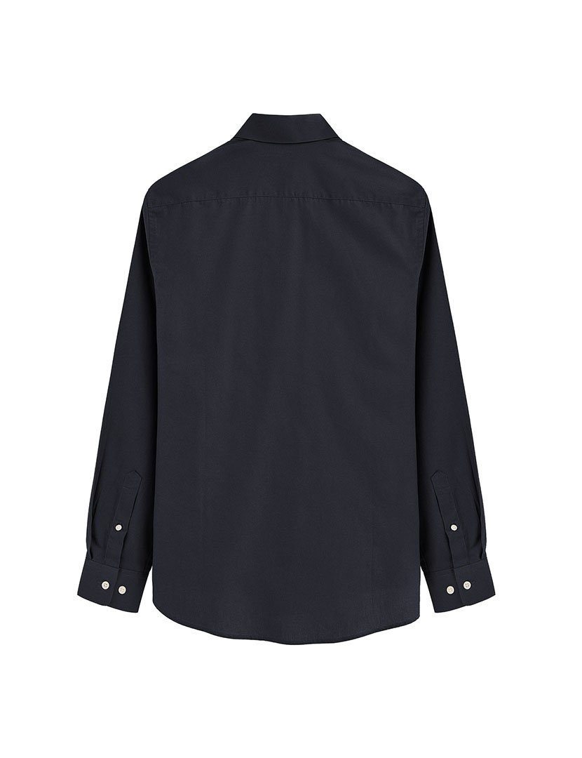 Camisa de manga comprida slim fit Azul Marinho