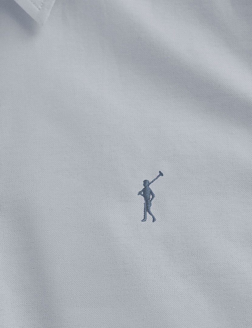 Camisa de manga comprida Oxford Azul Claro