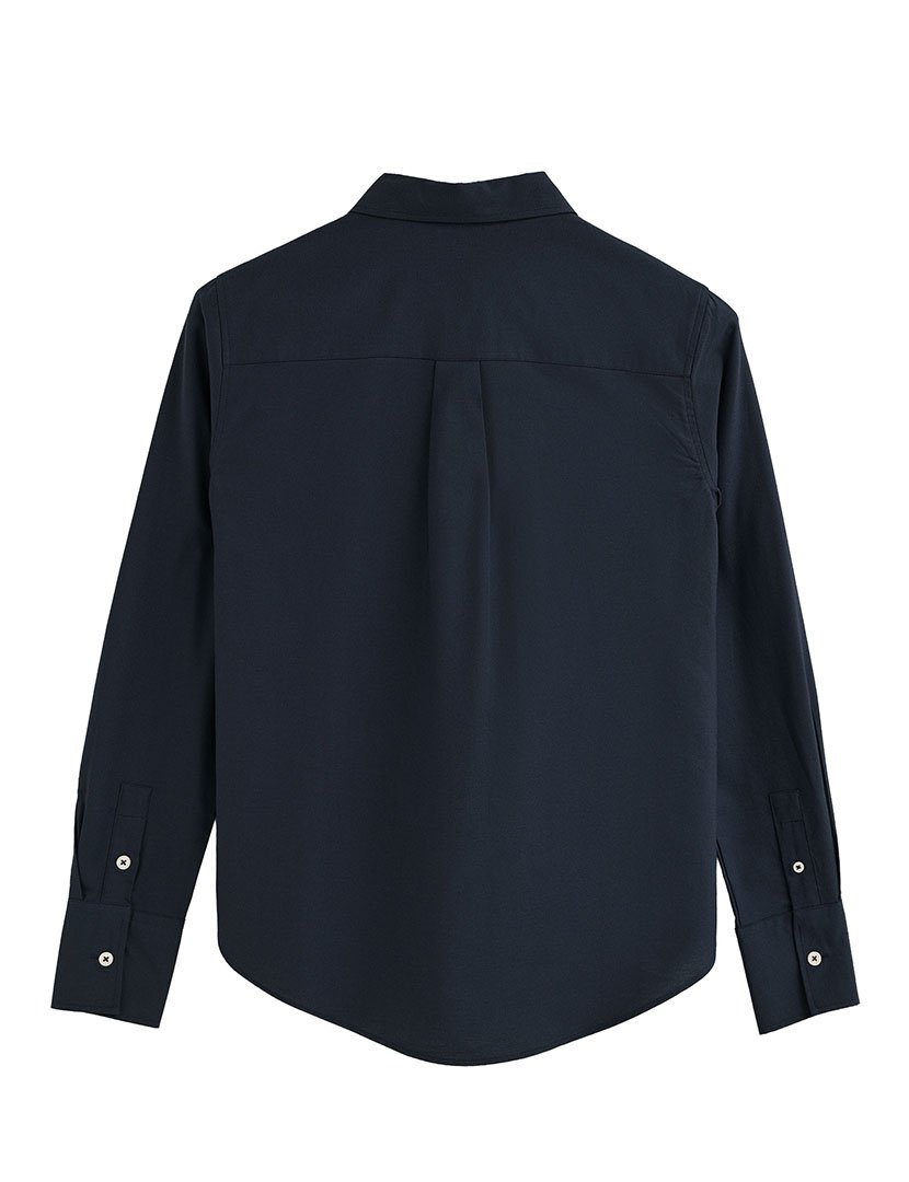 Camisa de manga comprida Oxford Azul Marinho