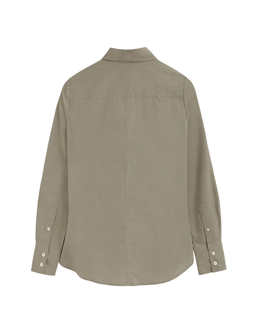 Camisa de manga comprida slim fit Verde