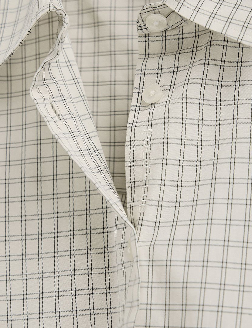 Camisa de manga comprida relaxed fit Branco