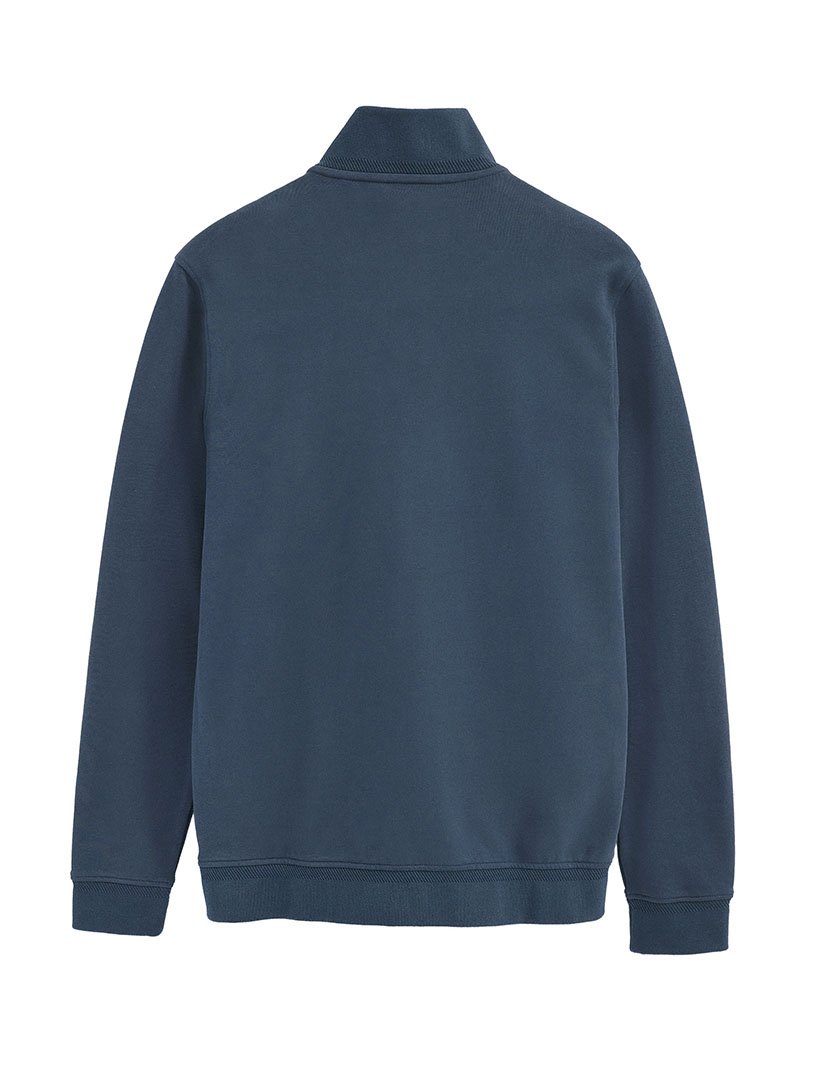 Cardigan com fecho Azul