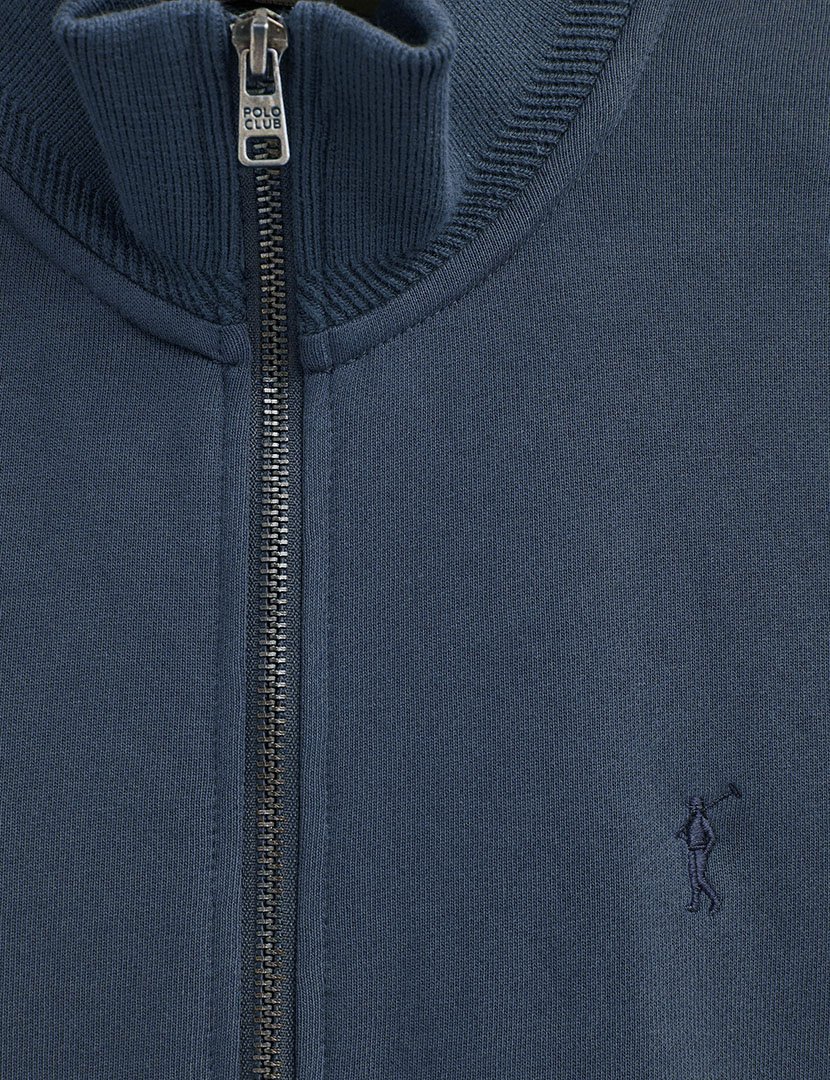 Cardigan com fecho Azul
