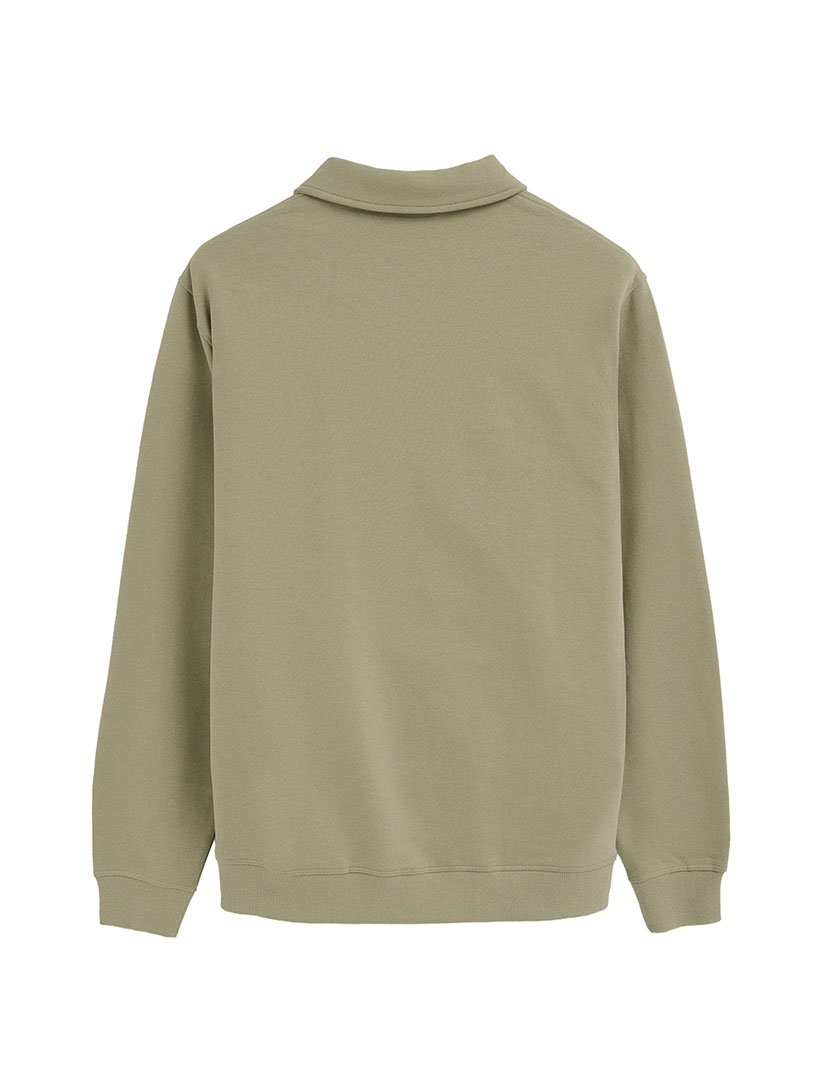 Pólo de manga comprida regular fit Verde