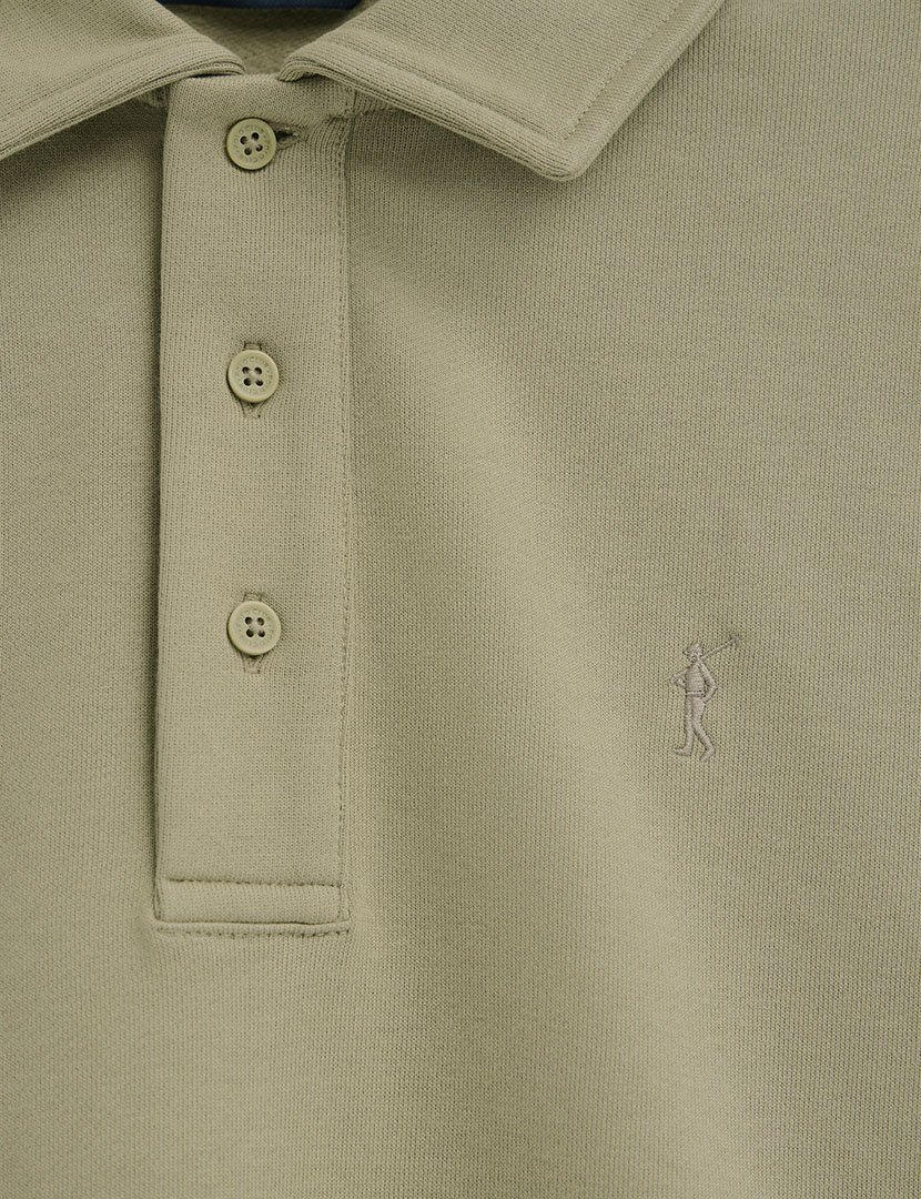 Pólo de manga comprida regular fit Verde