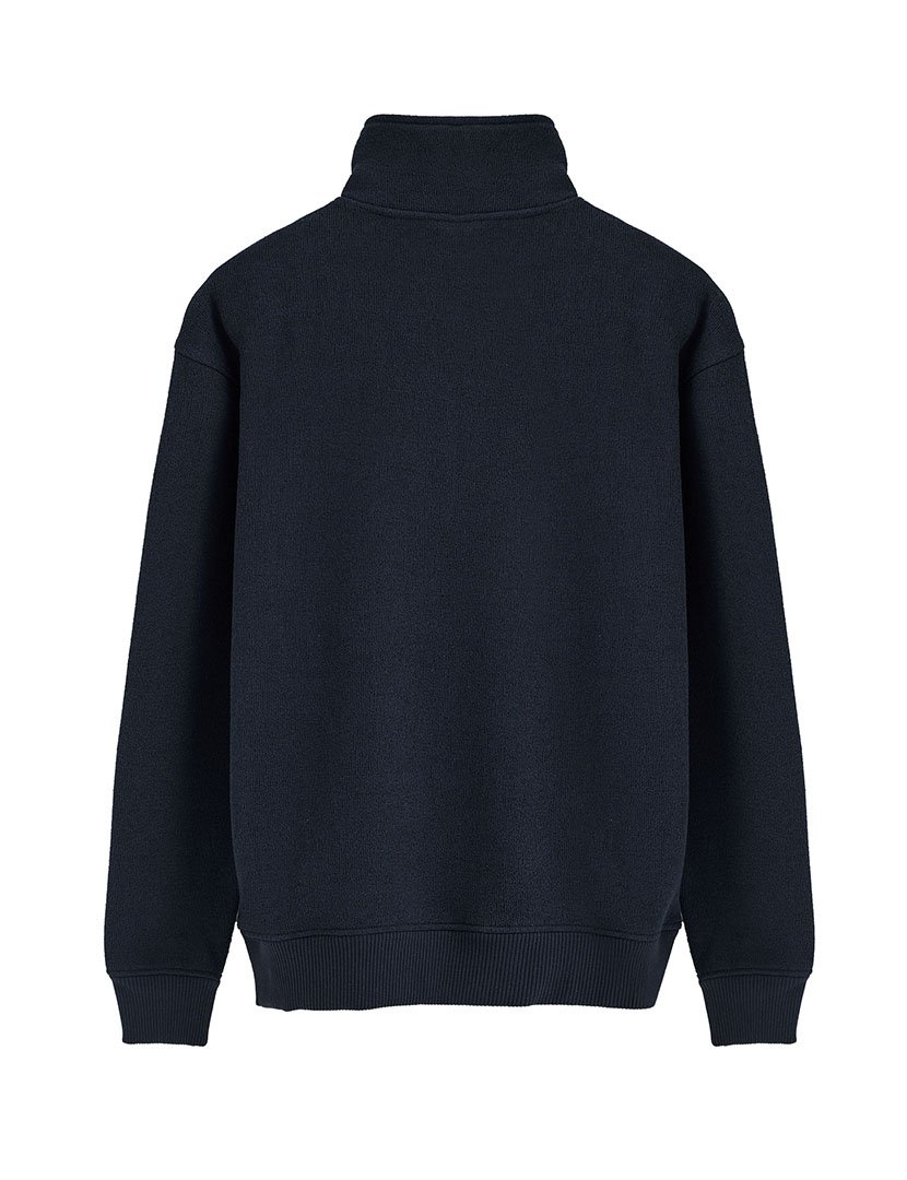 Sweatshirt com meio fecho Seldon Azul Marinho