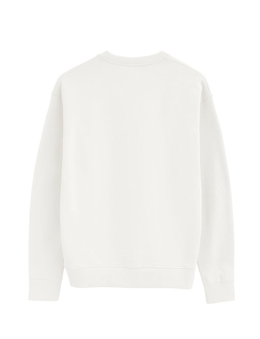 Sweatshirt boxy fit Bege