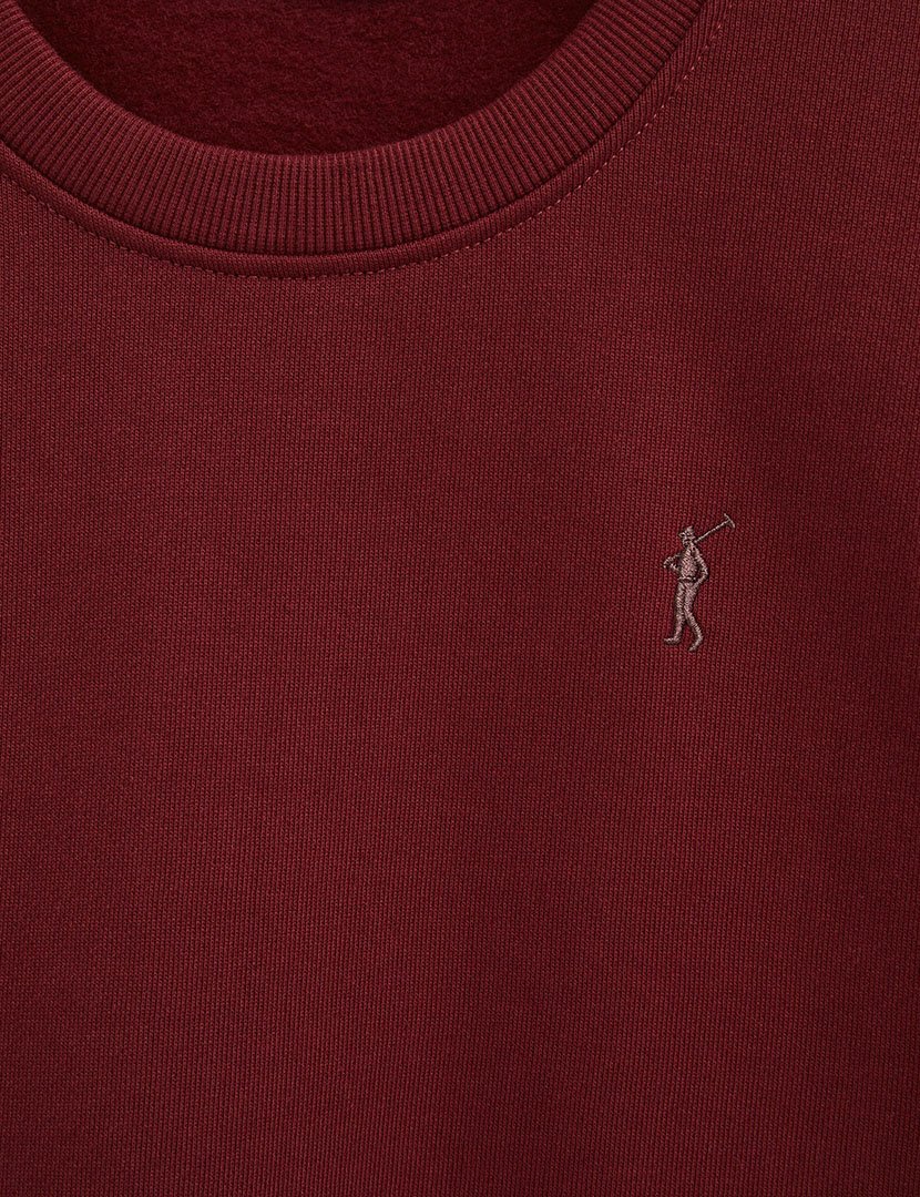 Sweatshirt boxy fit Bordô
