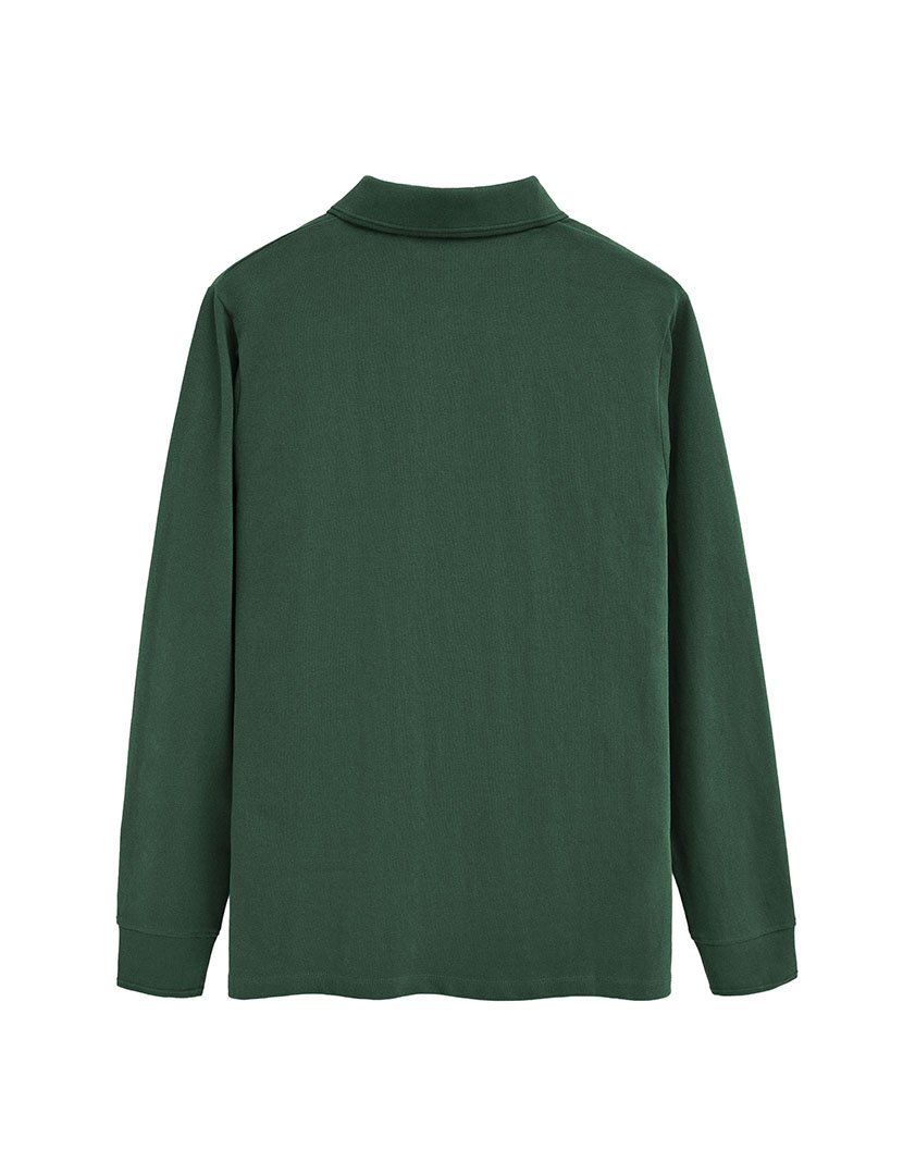 Pólo de manga comprida regular fit Verde