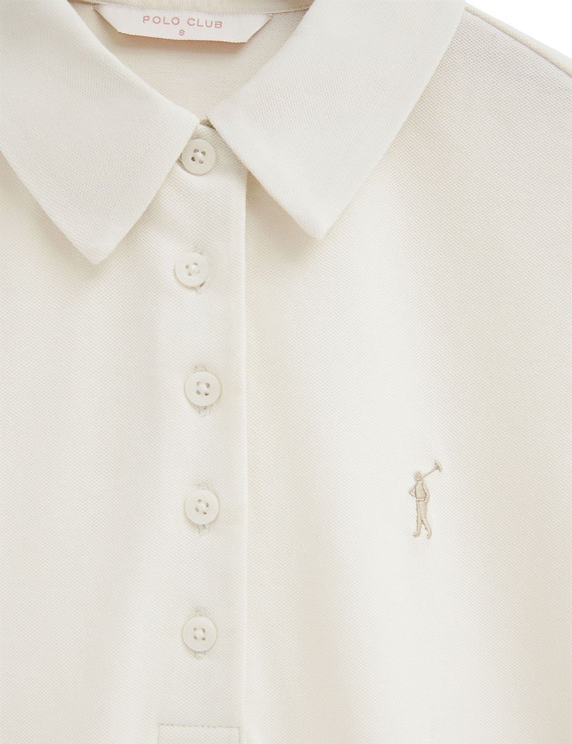 Pólo slim fit Bege