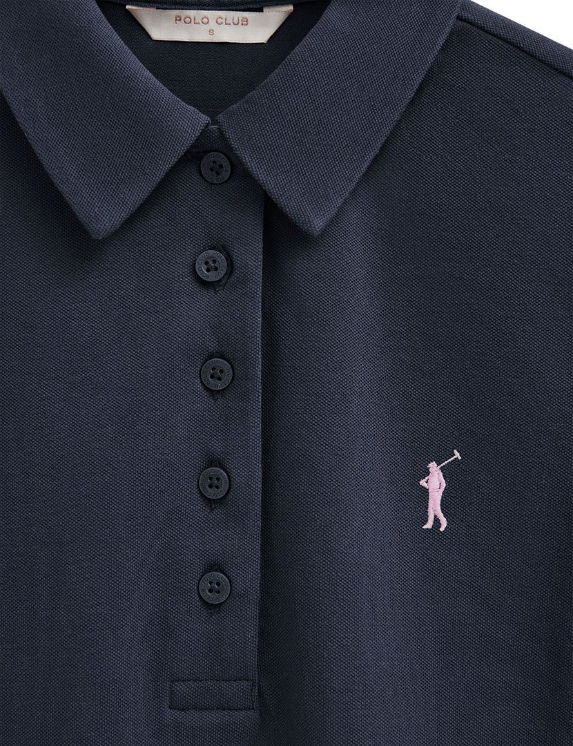 Pólo slim fit Azul Marinho