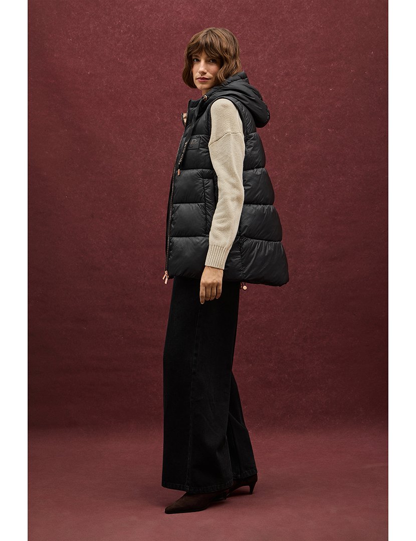 Colete acolchoado Beli Preto