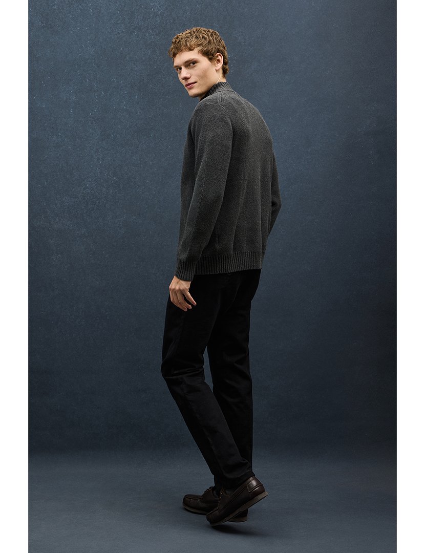 Cardigan de lã GG9 Cinzento