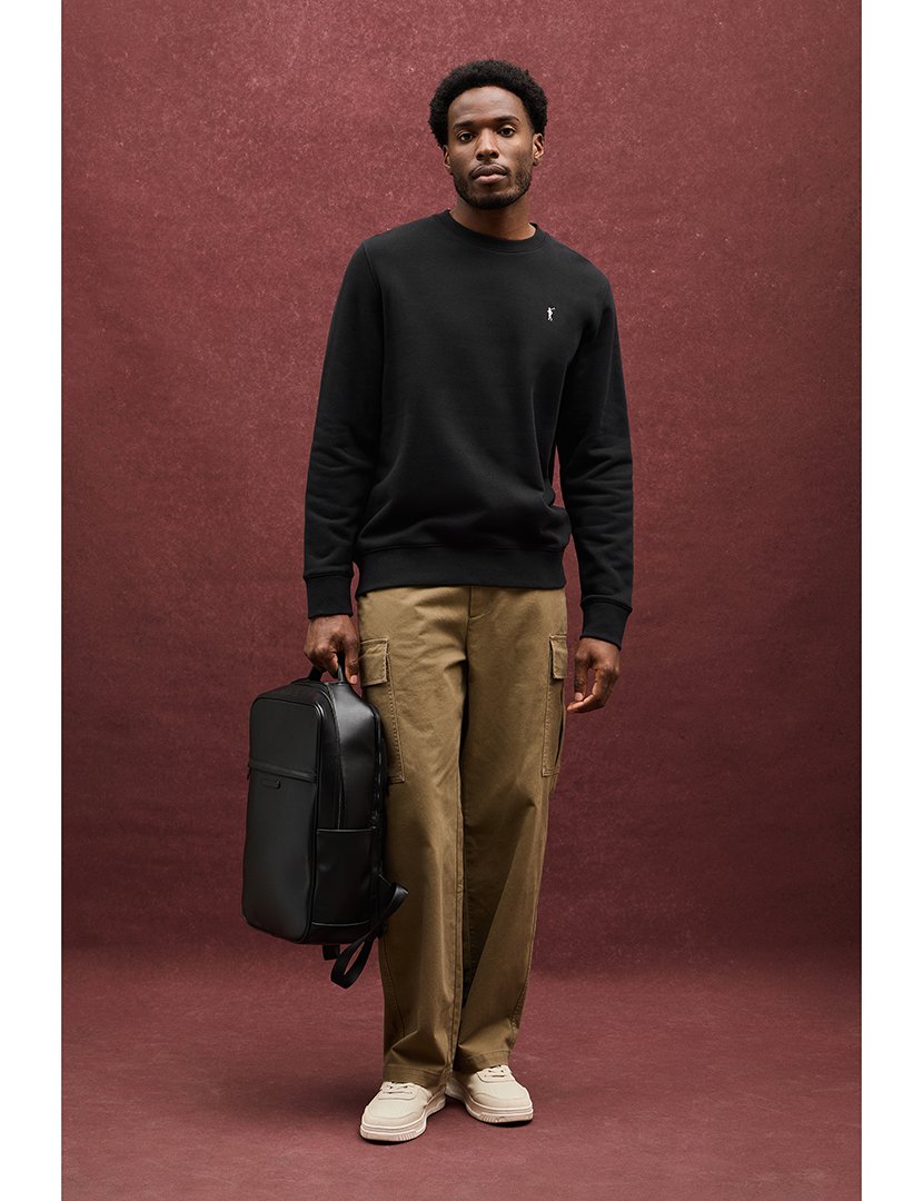 Sweatshirt relaxed fit Preto