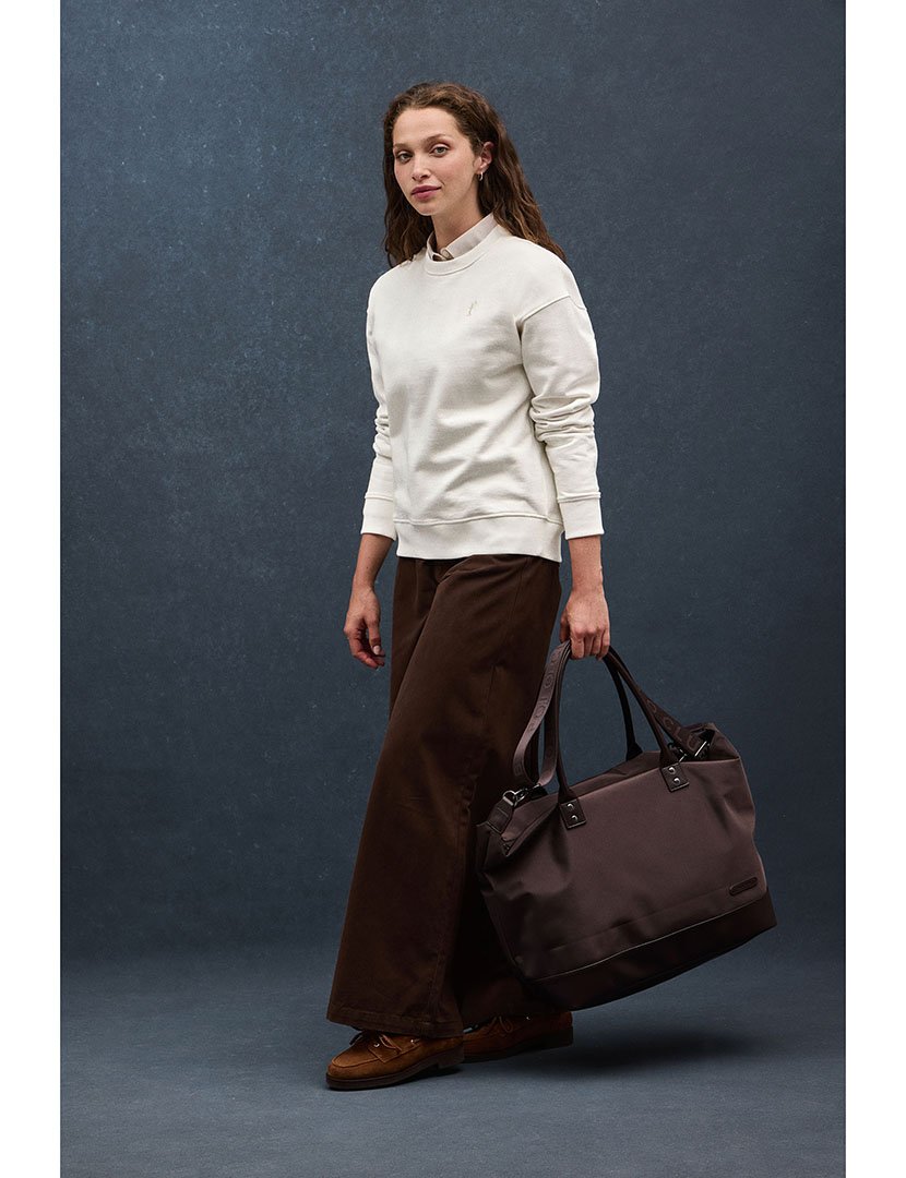 Sweatshirt boxy fit Bege