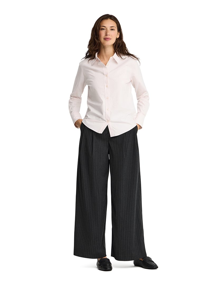 Camisa de manga comprida Oxford Rosa claro