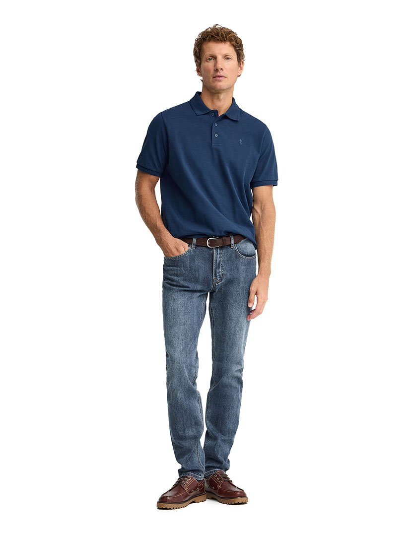 Pólo regular fit Azul Indigo