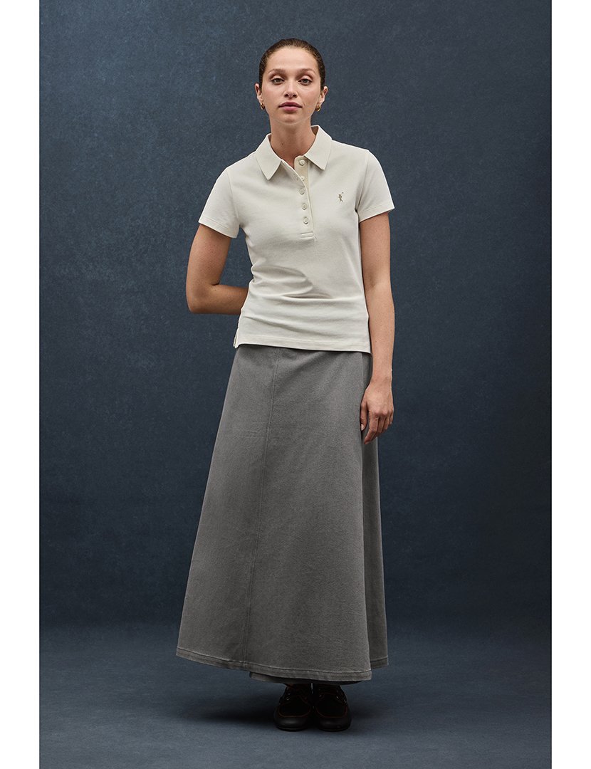 Pólo slim fit Bege