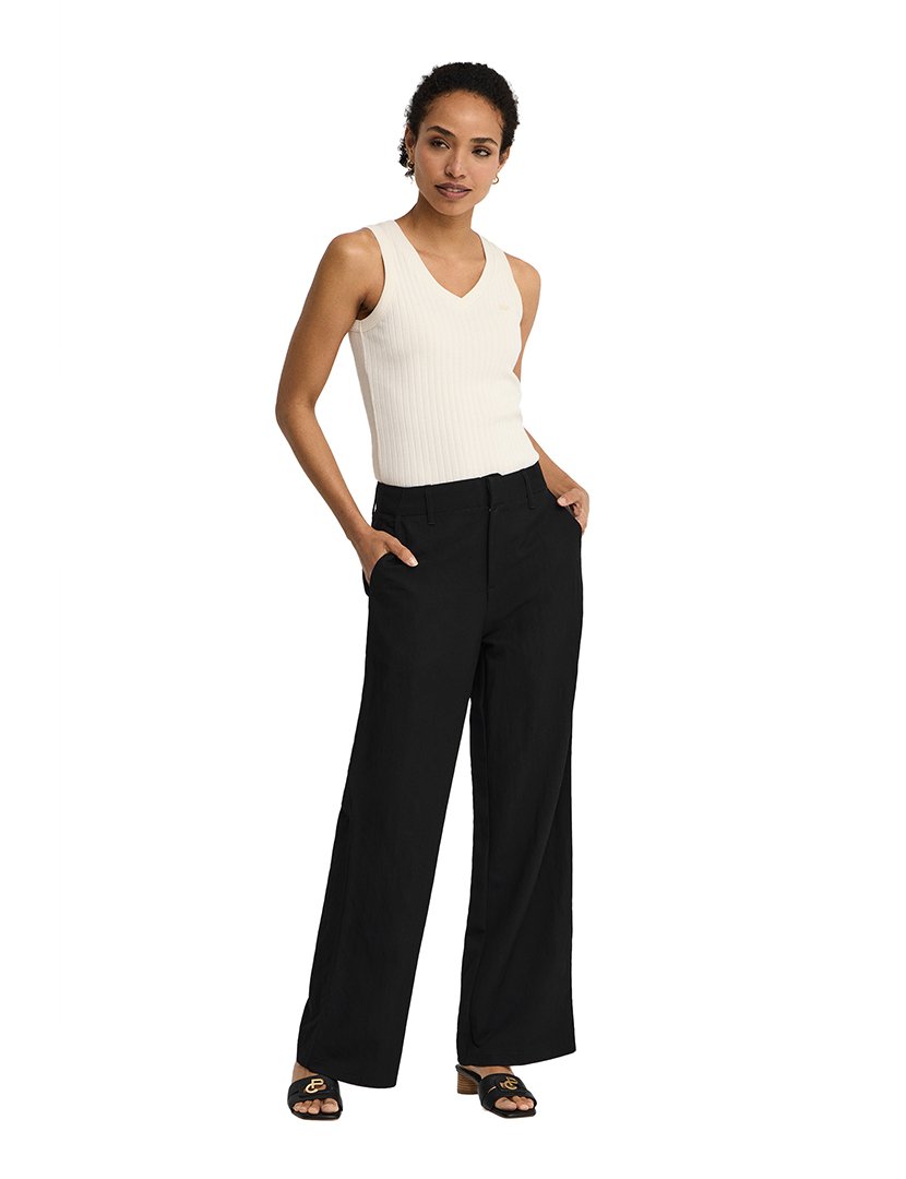 Pantalones Regular Fit Negros