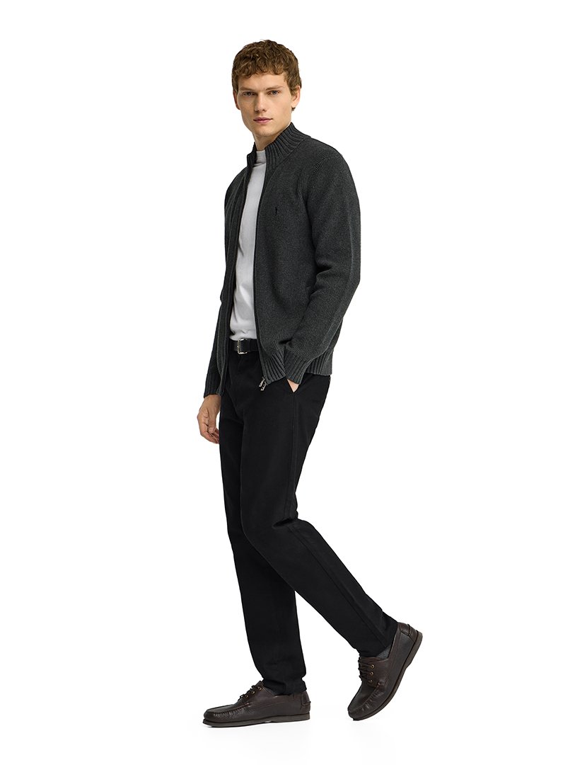Cardigan de lã GG9 Cinzento