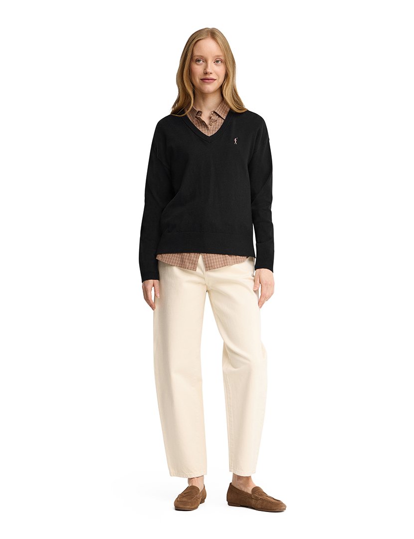 Camisola de lã GG12 Preto