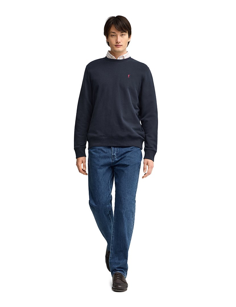 Sweatshirt relaxed fit Azul Marinho