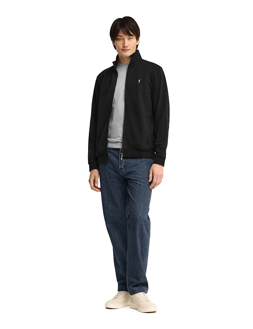 Cardigan com fecho Preto