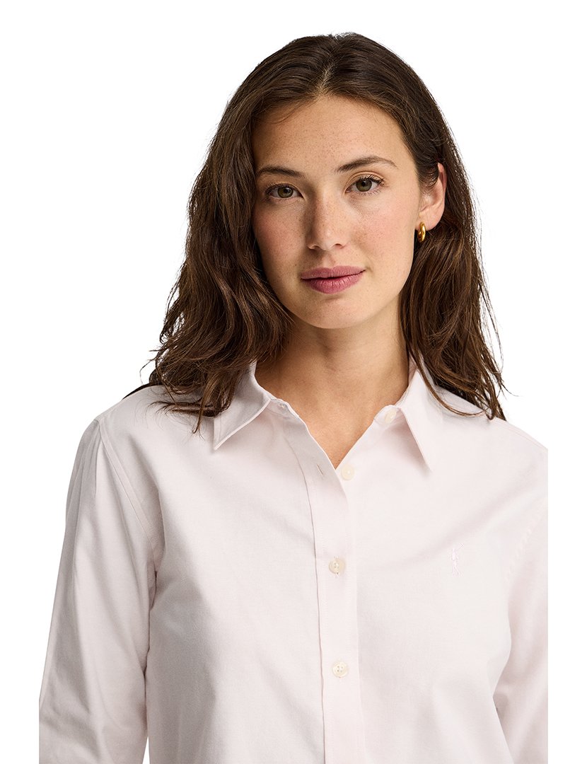 Camisa de manga comprida Oxford Rosa claro