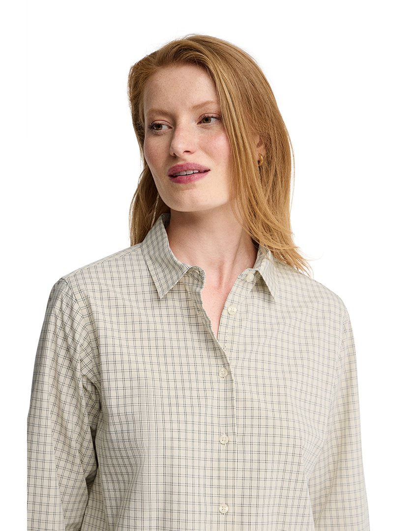 Camisa de manga comprida relaxed fit Branco
