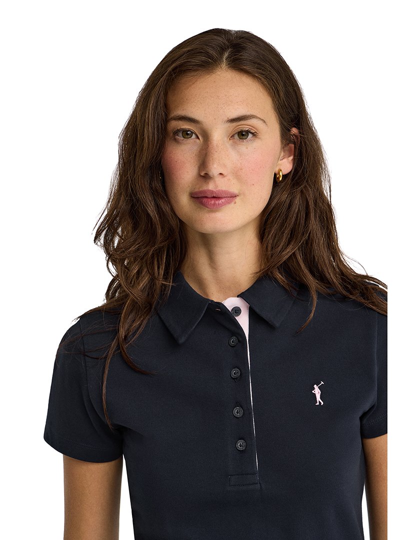 Pólo slim fit Azul Marinho